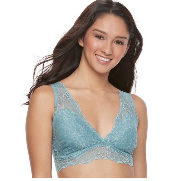 Juniors' It's Just A Kiss Lace Bralette Size S - Picture 1 of 2